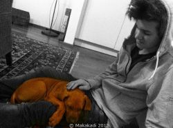 20110104_Makakadi_Unser Sohn Sebastian mit Macuma 9 Wochen alt_0358